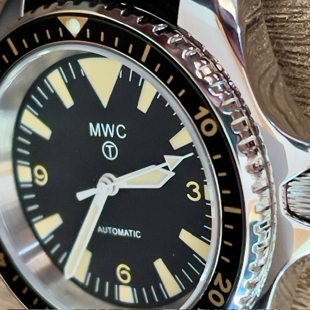 MWC 1970s Pattern Automatic Military Divers Watch with Chromed Case and Sapphire Crystal - Limited Edition of 250 Pieces
