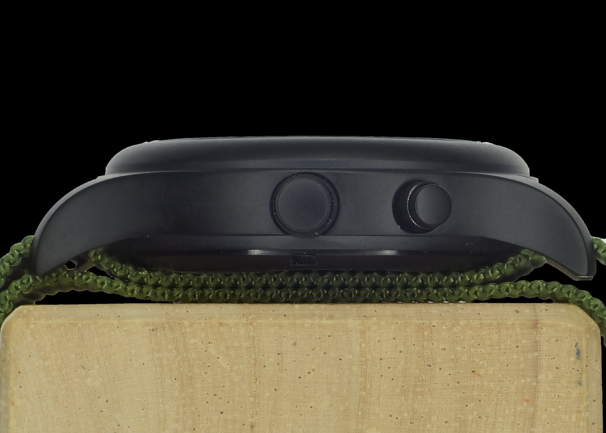 MWC G10EL Black PVD Steel General Service Watch with Olive Drab Electroluminescent (EL) Backlit Dial