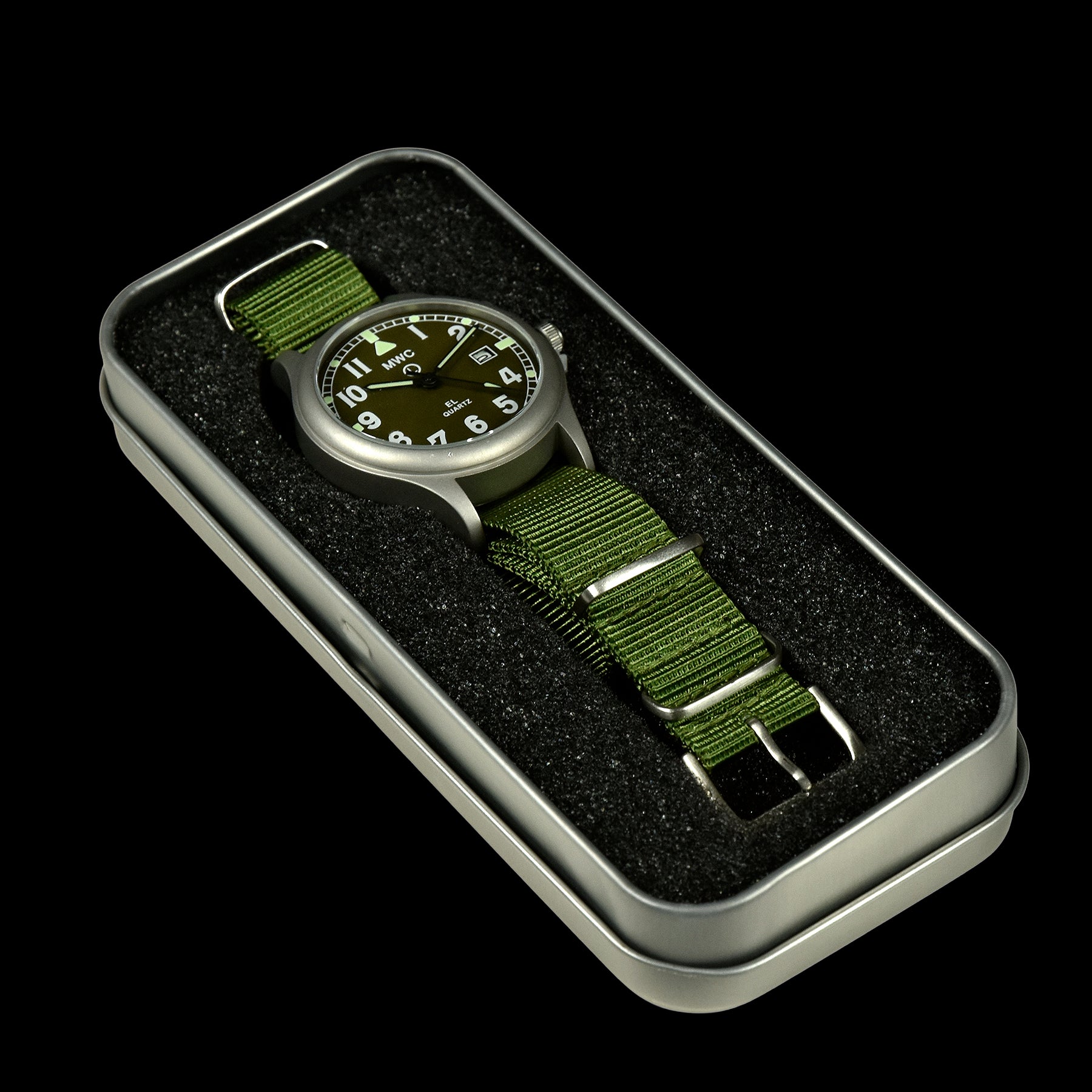 MWC G10EL General Service Watch with Olive Drab Electroluminescent (EL) Backlit Dial