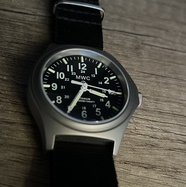 Titanium G10 Military Watch with 300m Water Resistance, Sapphire Crystal, 10 Year Battery Life and GTLS Tritium Illumination