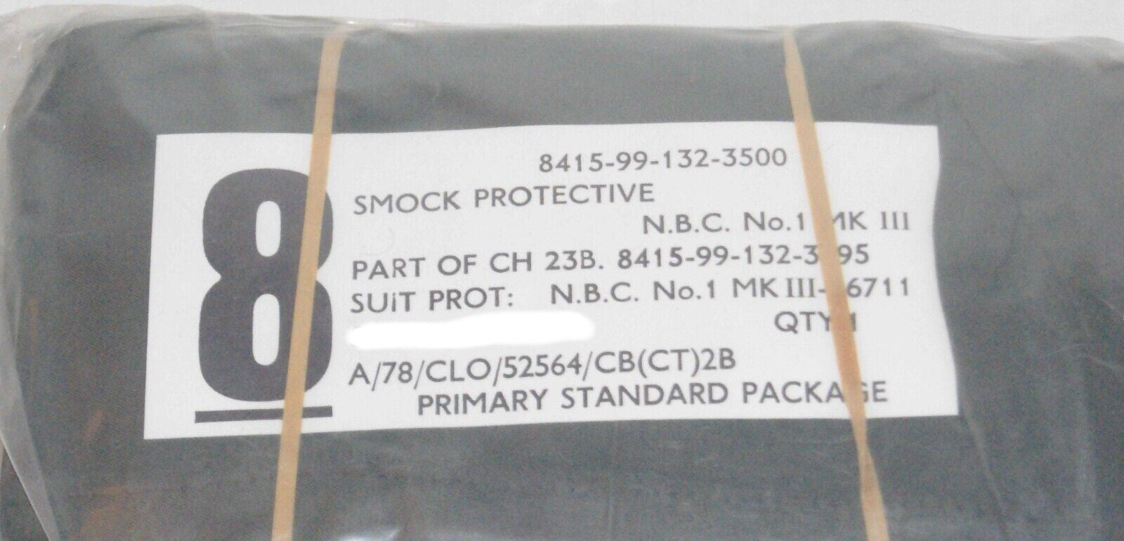 Unissued British Army NBC Suit MK3 Vacuum Sealed (Olive/Woodland Green) Size Small - 170/100