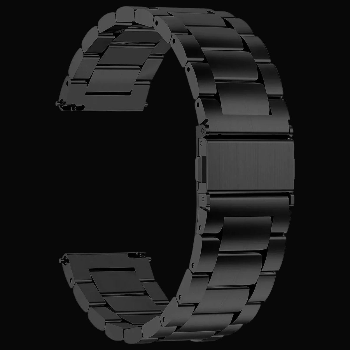 24mm Black PVD Stainless Steel Bracelet which is Compatible with MWC, Elvia, Aeschbach, CWC and Other Brands