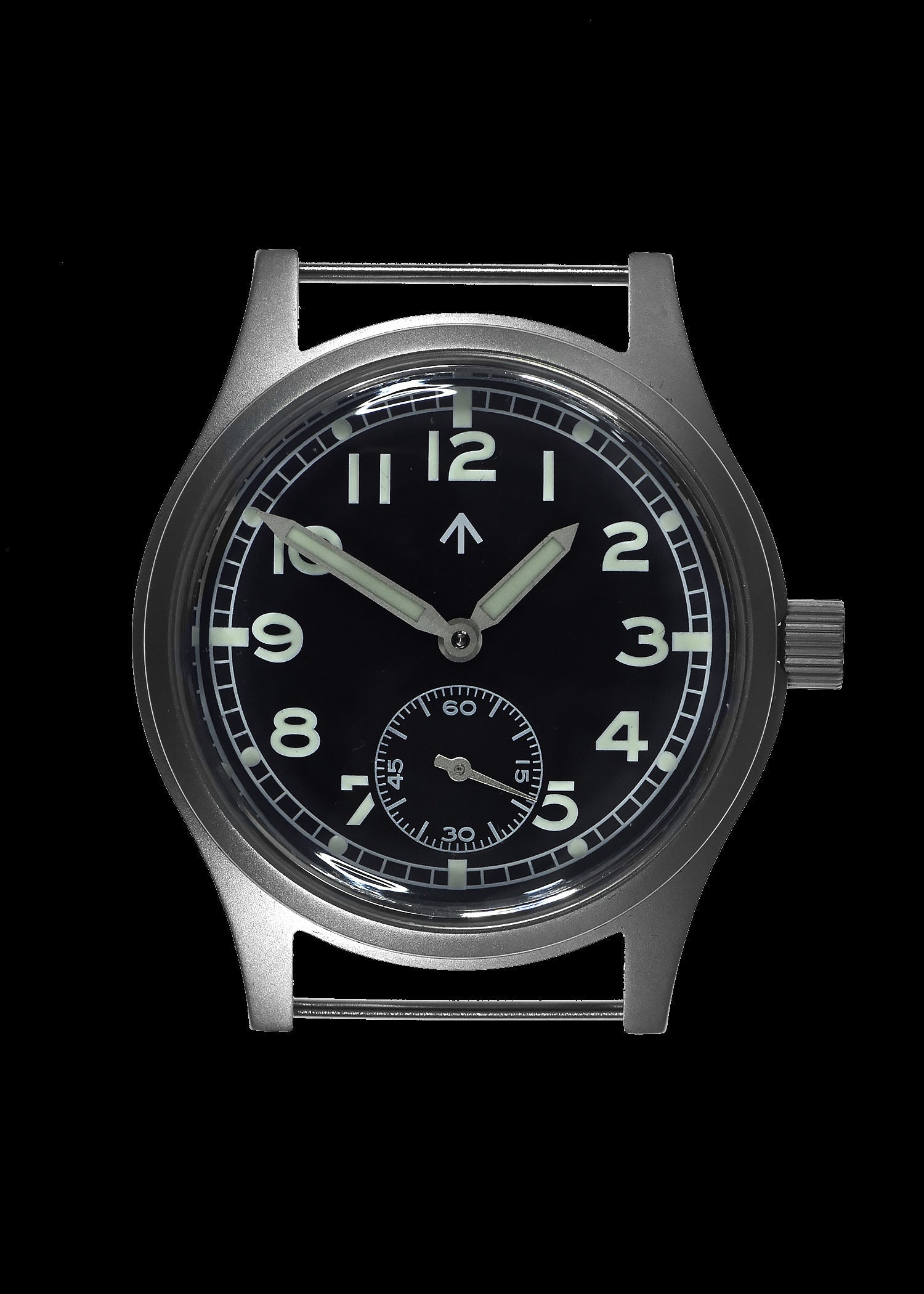 MWC 1940s/1950s "Dirty Dozen" Pattern General Service Watch with a 31 Jewel Swiss Sellita SW260 Automatic Movement and a Domed Vintage Box Sapphire Crystal