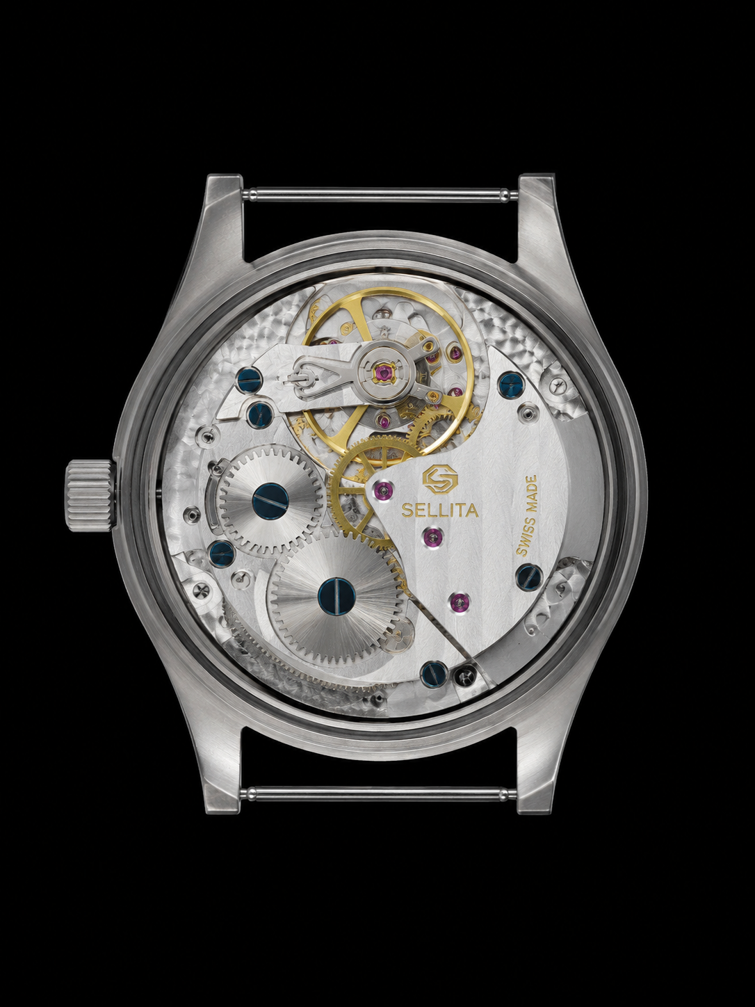 MWC 1940s/1950s "Dirty Dozen" Military Watch with 23-Jewel Swiss Sellita SW216 Handwound Movement and Domed Vintage Box Sapphire Crystal