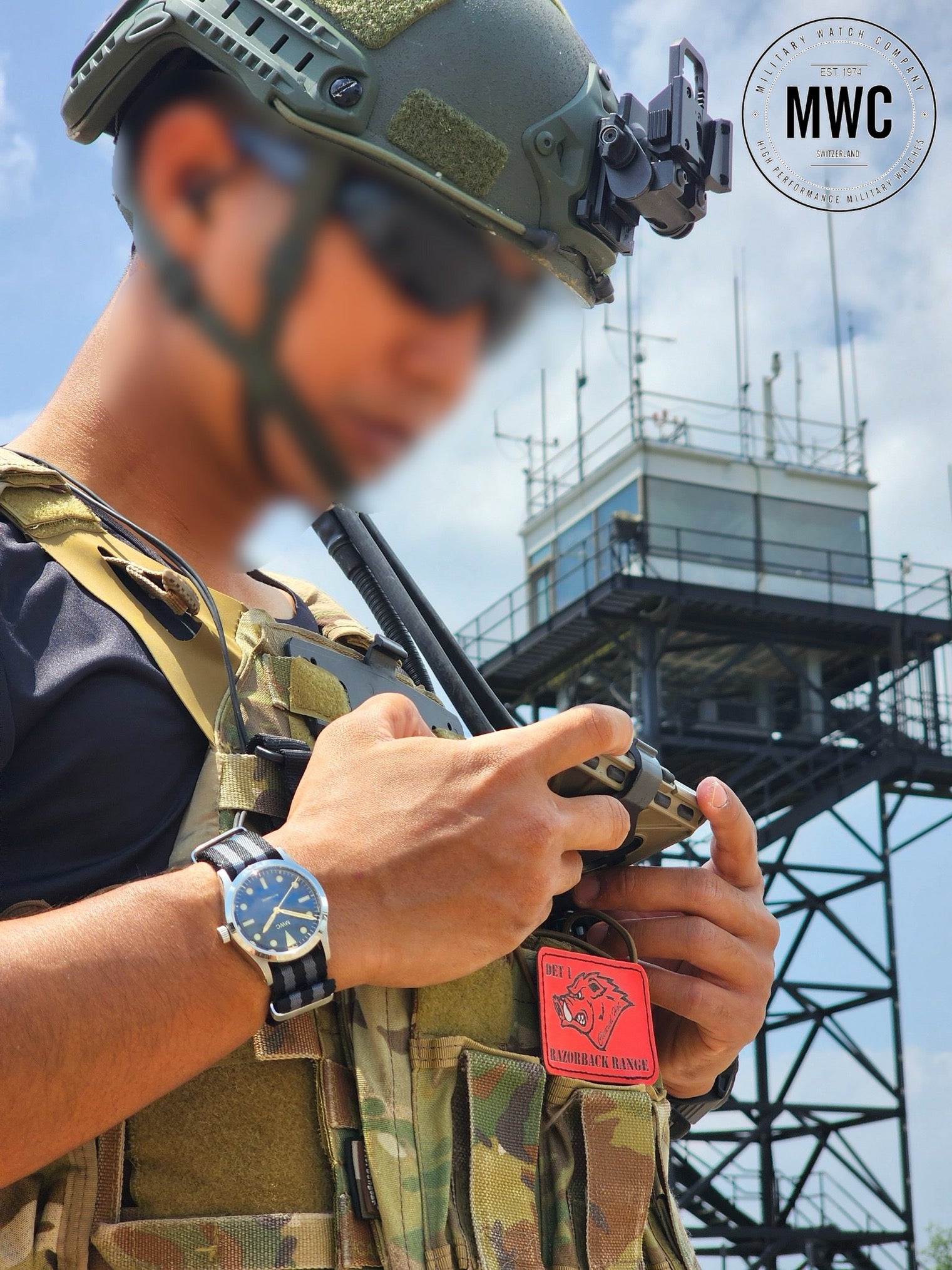 MWC Classic 1950s/1960s Pattern 25 Jewel Automatic "Adventurer" Watch with 200m Water Resistance and Retro Luminous Paint and Sapphire Crystal