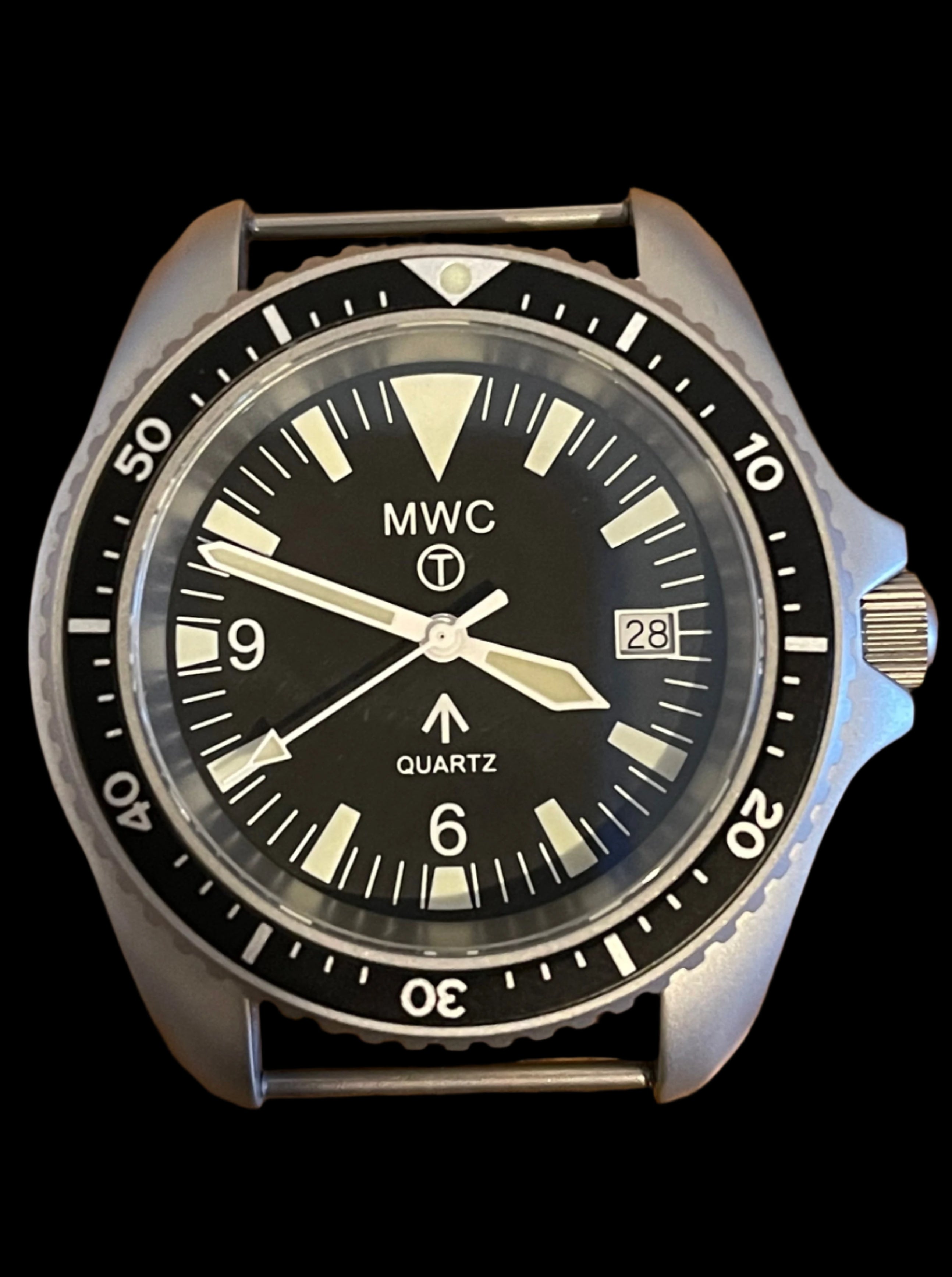 Pair of Watch Pins Designed to Create the Appearance of a Military Watch with Fixed Solid Bars