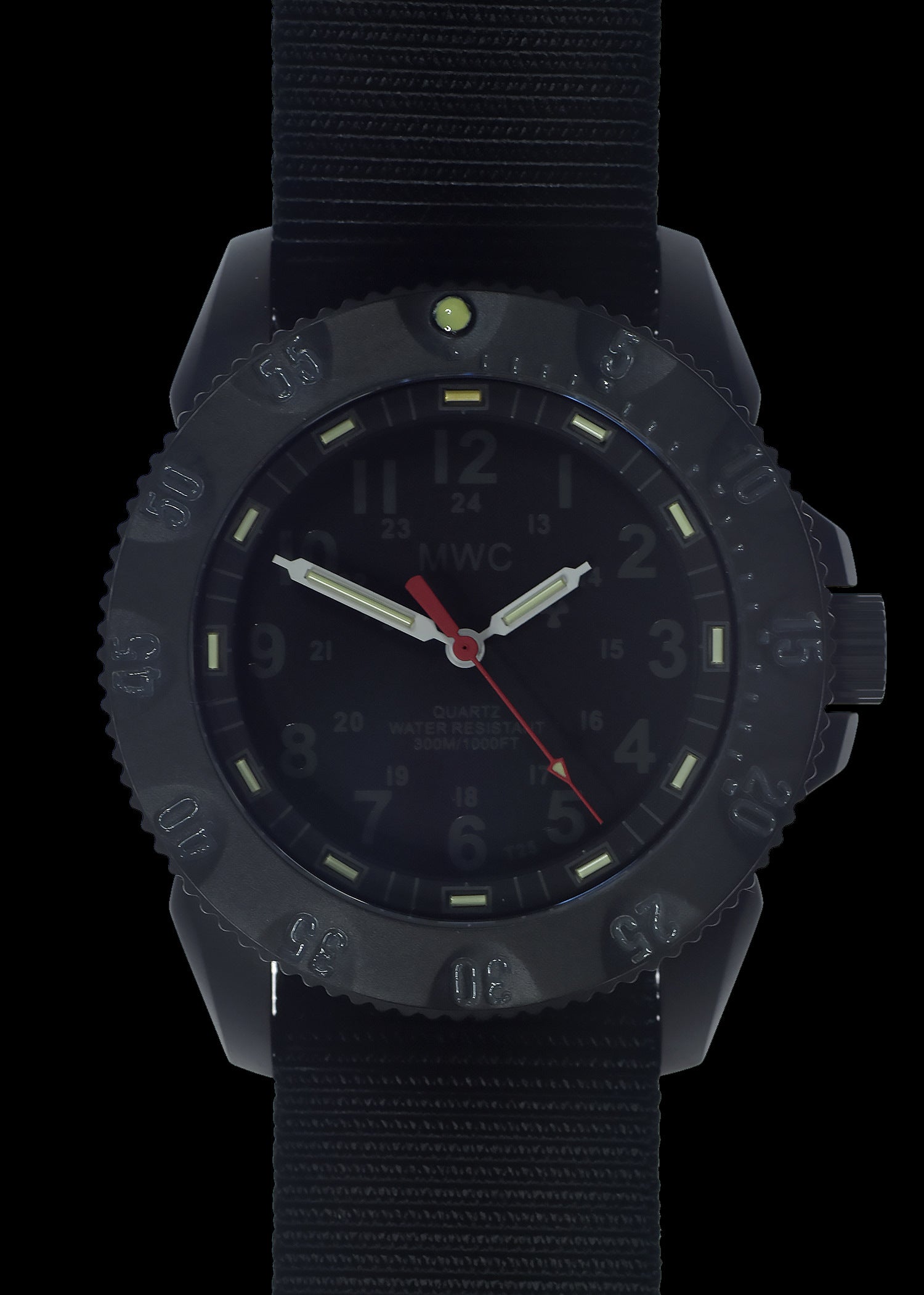 MWC P656 Titanium Tactical Series Watch with Subdued Dial, GTLS Tritium and Ten Year Battery Life (Non Date Version)
